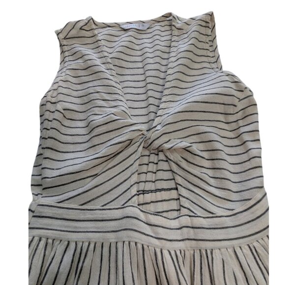 Compañía Fantástica Striped Cotton Sleeveless Cutout Midi Dress – Size S - Picture 2 of 11